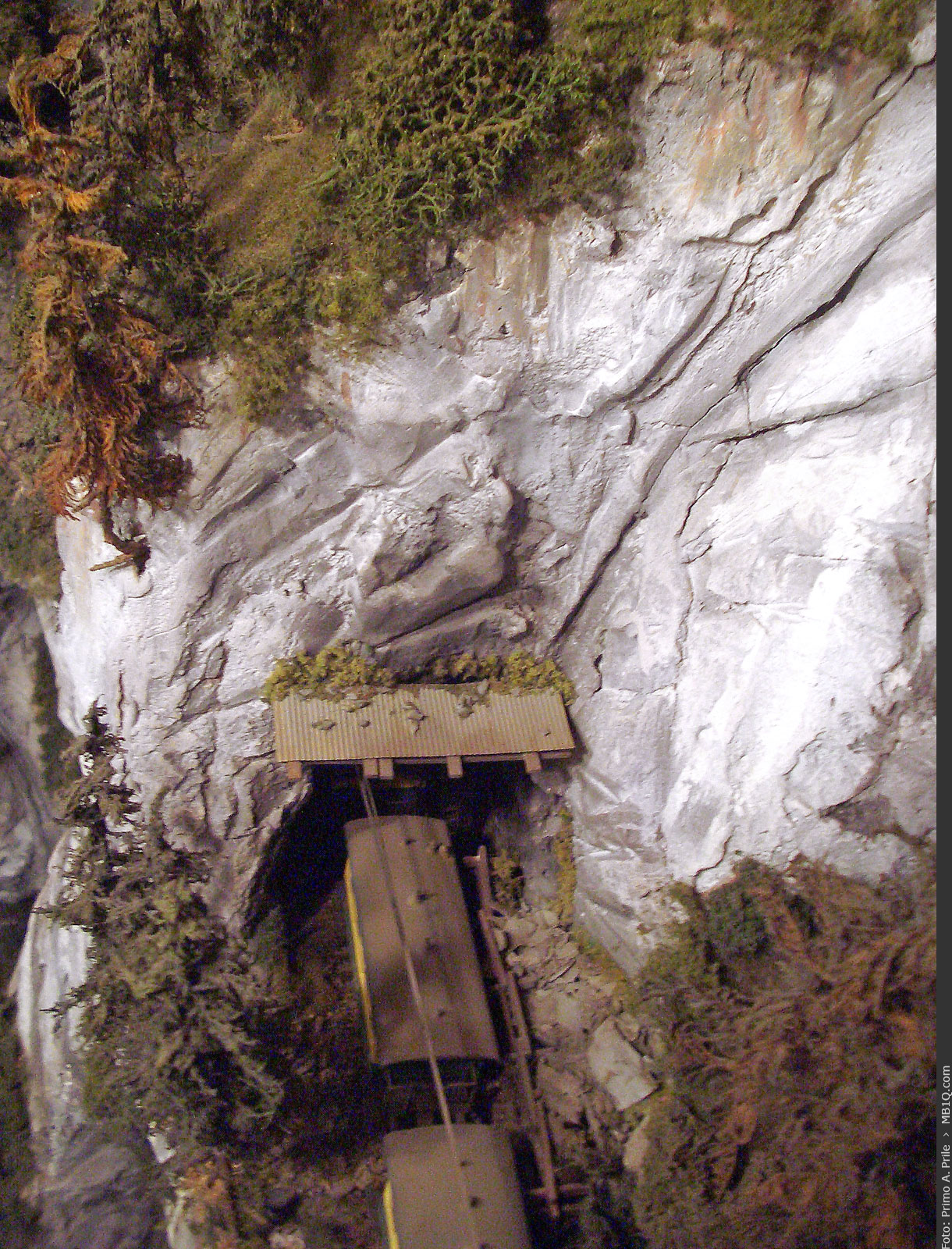 Eisenbahntunnel mit Steinschlagschutz