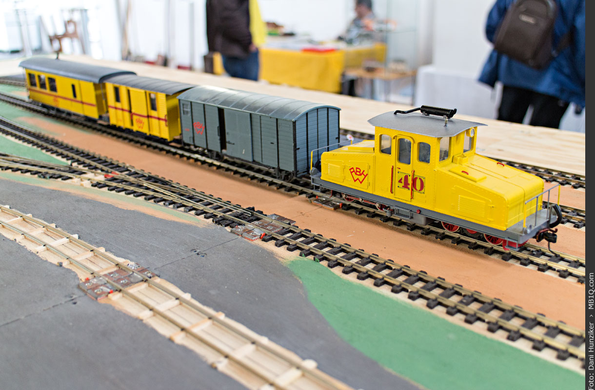 Güterzug mit Personenbeförderung der Arthur-Hintermann-Wald-Bahn
