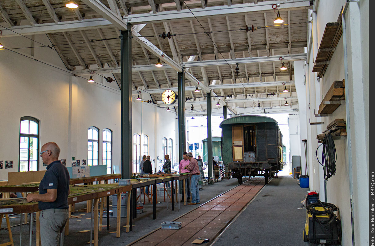 1. Modelleisenbahnausstellung in der Remise Hochdorf