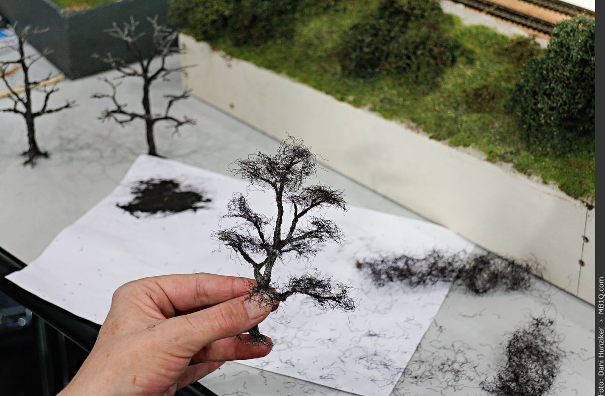 Modellbaum in Arbeit von Modellbaukunst Uli Strauch
