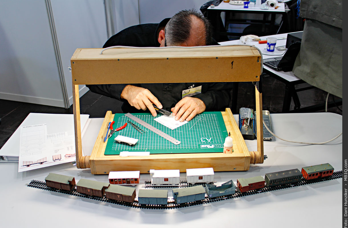 Workshop «Güterwagen aus Karton», Modell-Hobby-Spiel, Leipzig