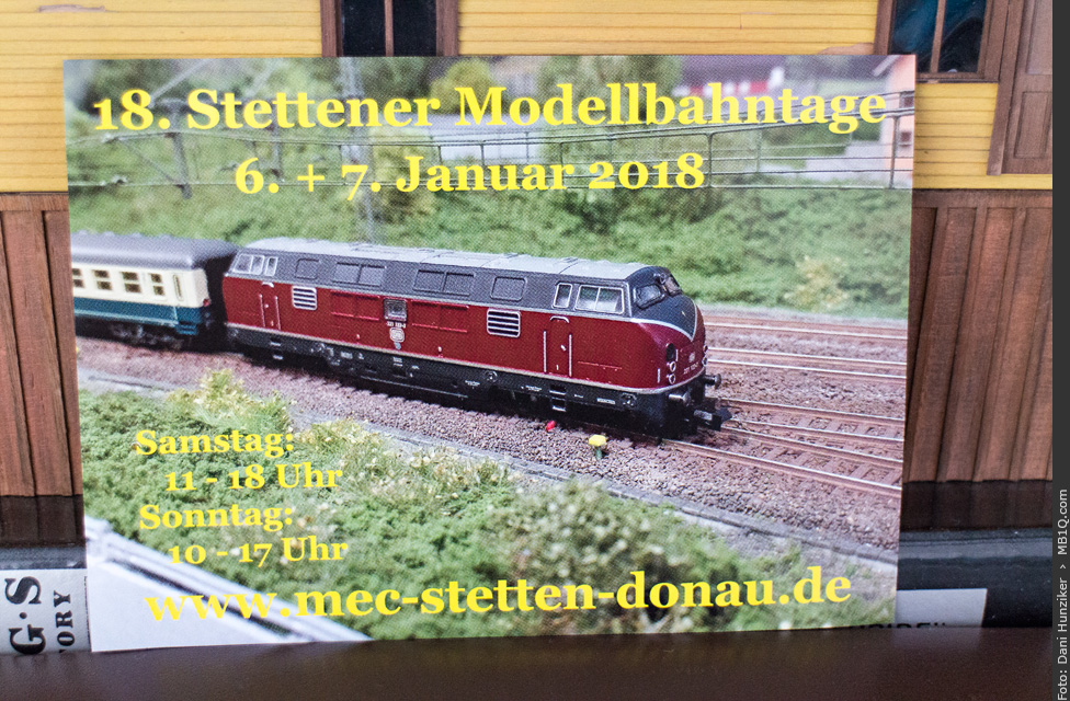 Ausblick auf die 18. Stettener Modellbahntage
