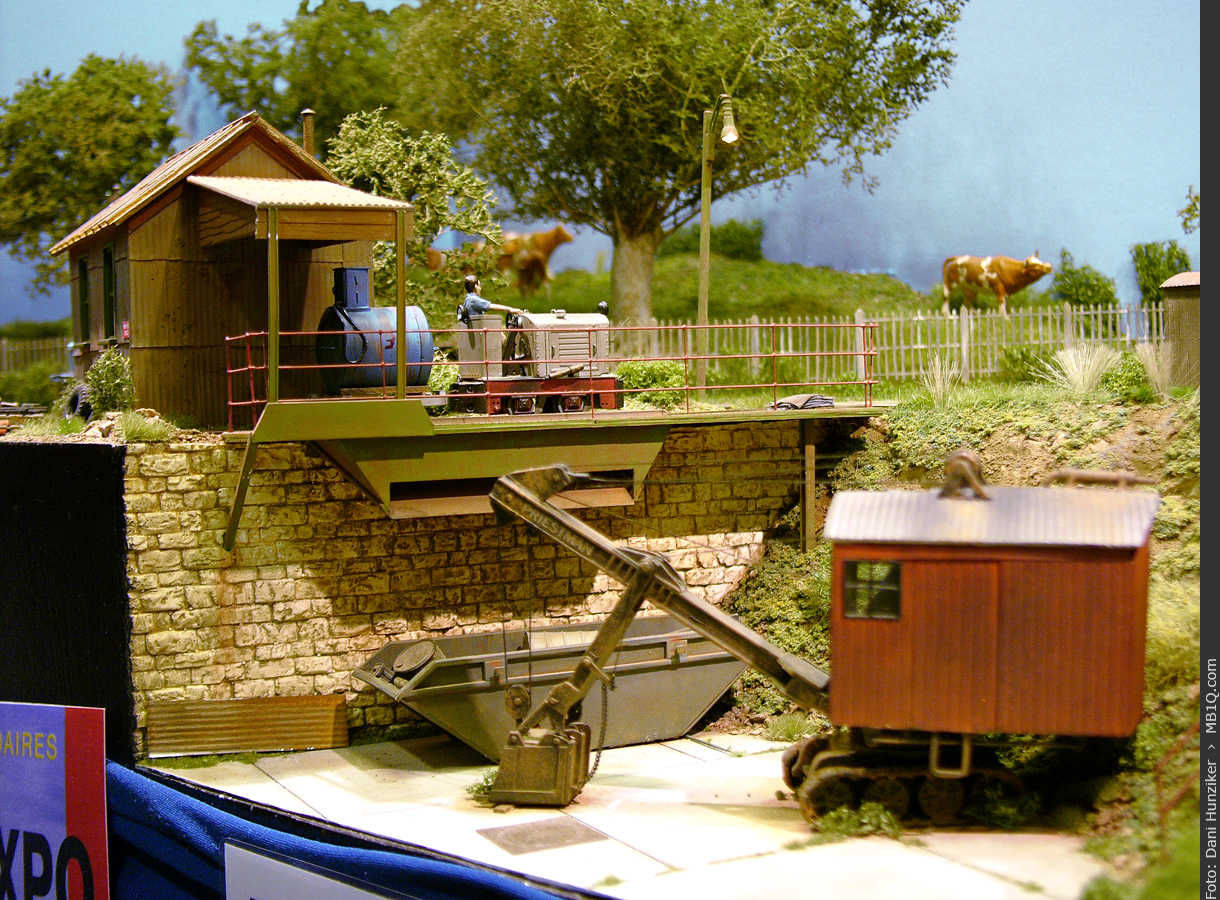 Sturzgerüst + Priestman Cub Shovel
