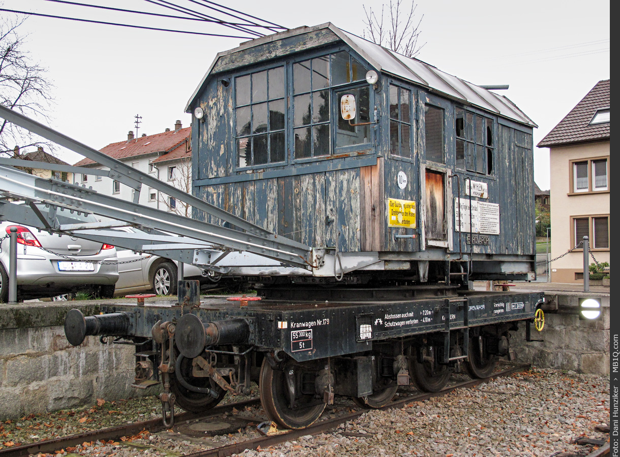 Kranwagen, Lokomotiv-Diesel-Drehkran Nr. 179, Kandern