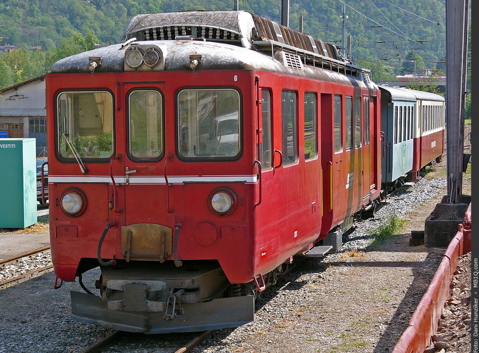 RhB (SEFT) Triebwagen BDe 4/4 491 (FM 6), Castione-Arbedo