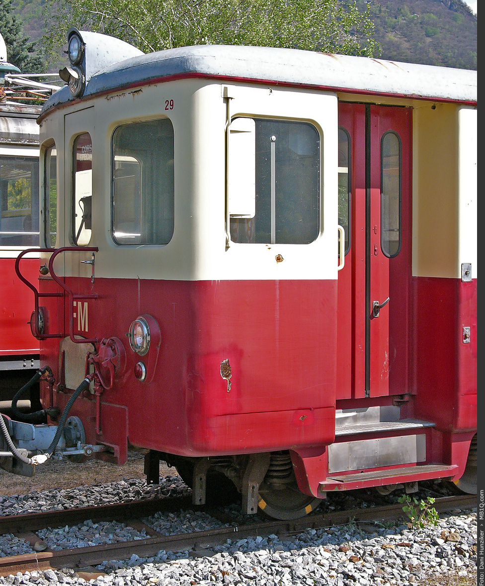 Führerstandseite, FM (SEFT) Steuerwagen Bt 29, Castione-Arbedo