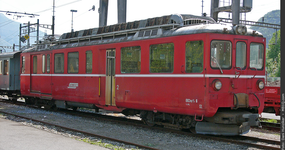 RhB (SEFT) Triebwagen BDe 4/4 491 (FM 6), Castione-Arbedo