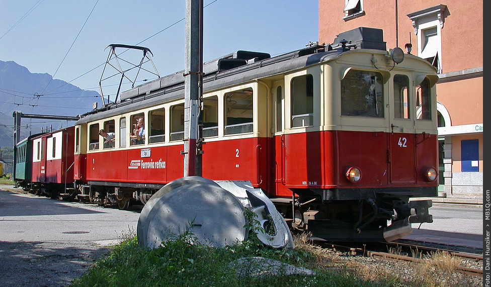 RhB (SEFT) Triebwagen ABe 4/4 42, Castione-Arbedo