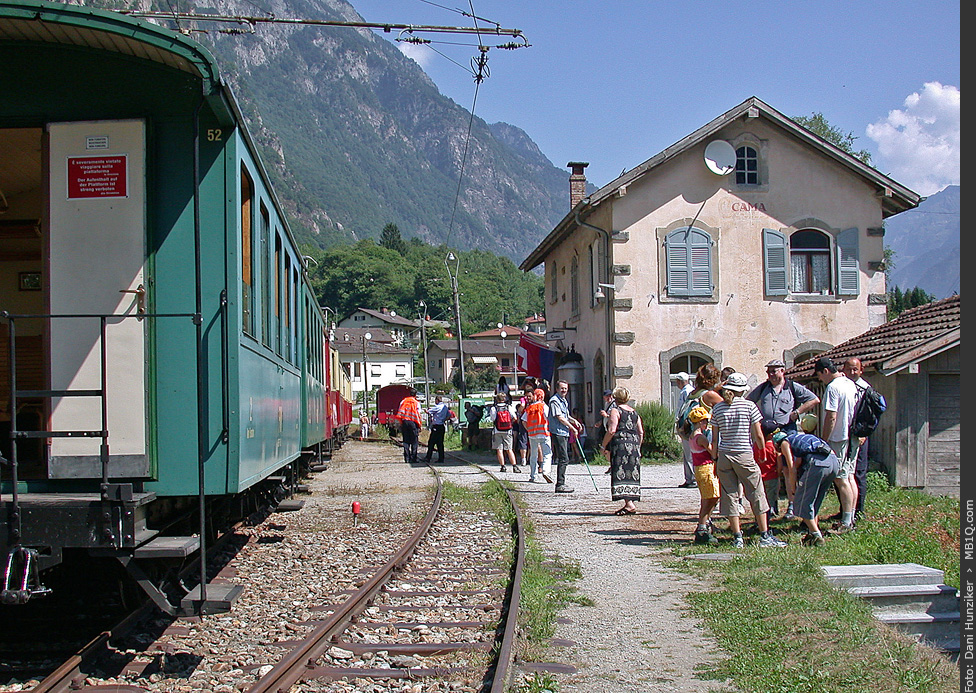 FM (SEFT) Personenwagen B 52 + Stationsgebäude Cama