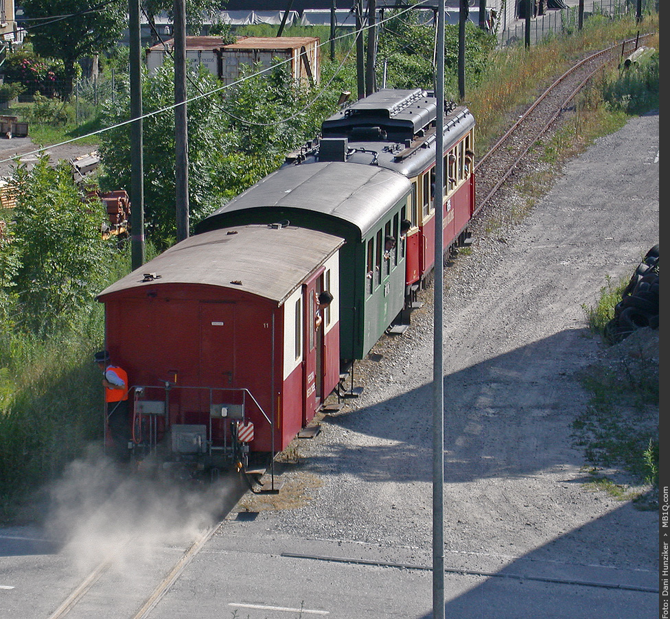 FM (SEFT) Gepäckwagen D 11 (ex RhB D 4002), Industriegebiet Grono