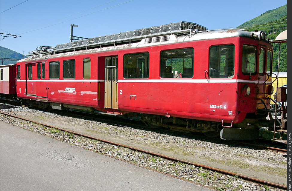 RhB (SEFT) Triebwagen BDe 4/4 491 (FM 6), Castione-Arbedo
