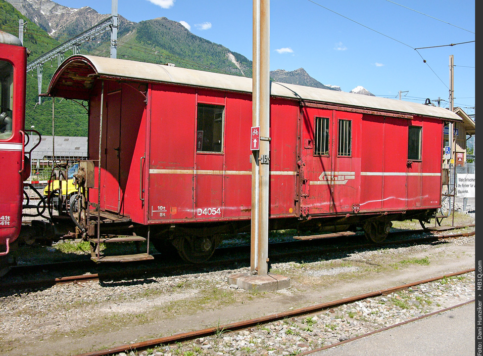RhB (SEFT) Gepäckwagen D 4054, Castione-Arbedo