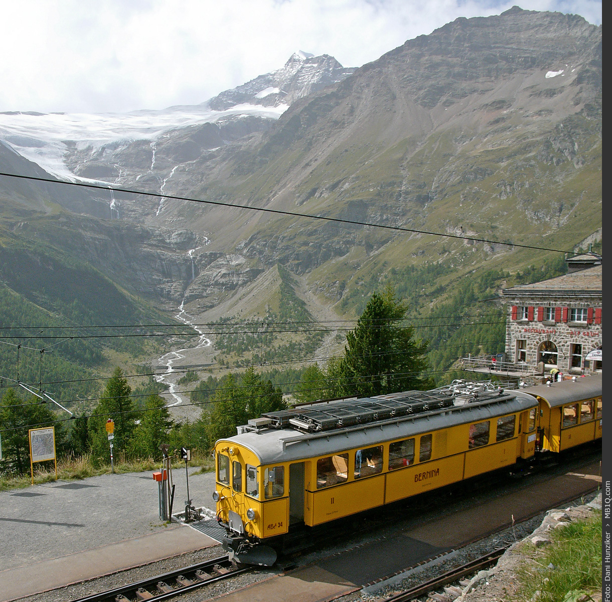 Palügletscher + BB Triebwagen ABe 4/4 34, Alp Grüm