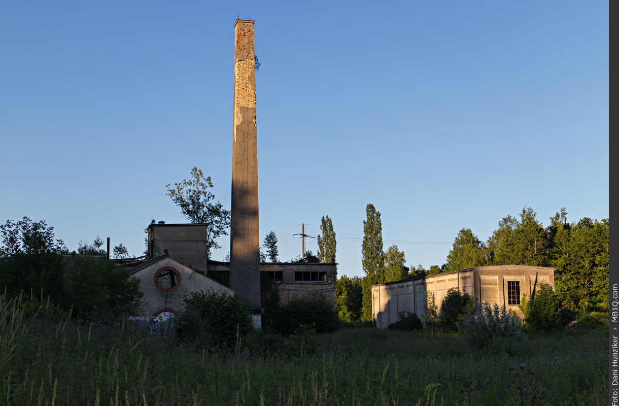 Industriekamin der alten Spinnerei Jakobstal, Bülach