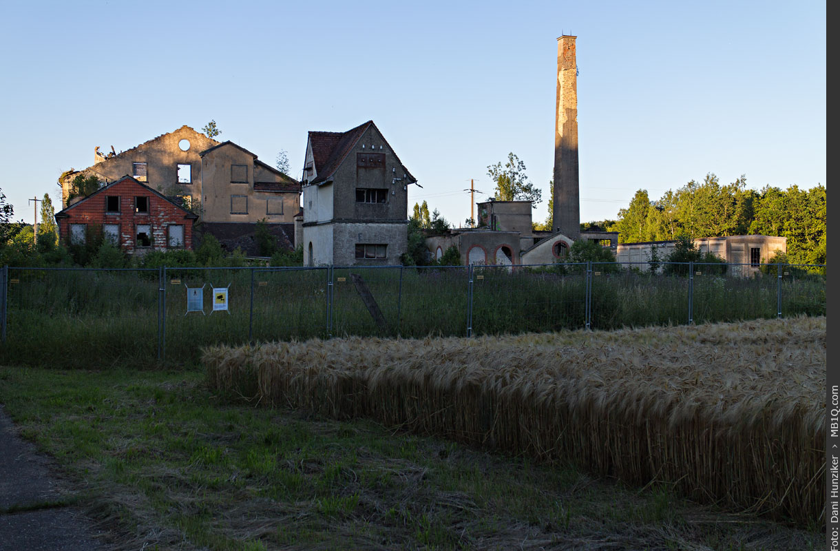 Zerfallene Industrieanlage, alte Spinnerei Jakobstal, Bülach