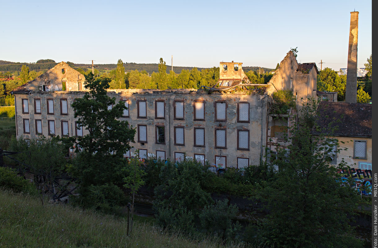 Ruine der alten Spinnerei Jakobstal, Bülach